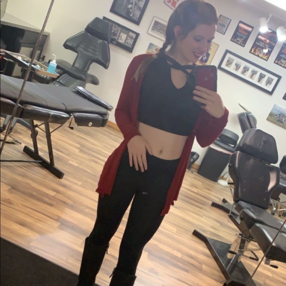 Two sided crop top